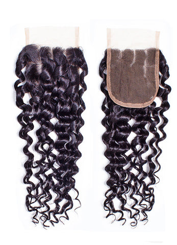 BVH Virgin Indian Remy Wavy Closure Collection